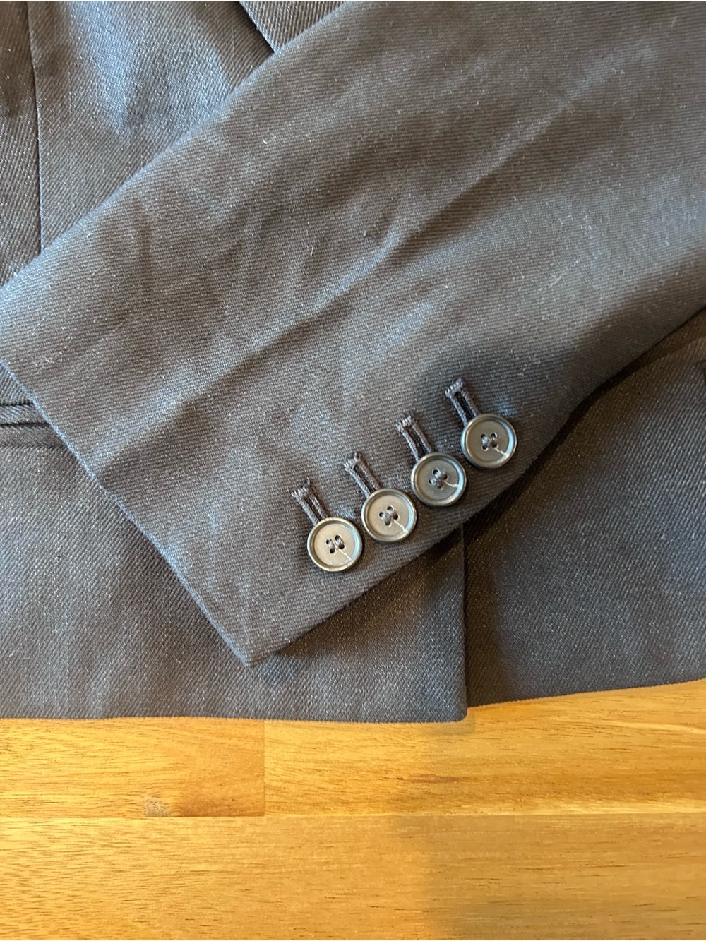 Ann Taylor Cropped Blazer Women’s Size 8 Black Peak Lapel One Button Linen Blend - Picture 4 of 10